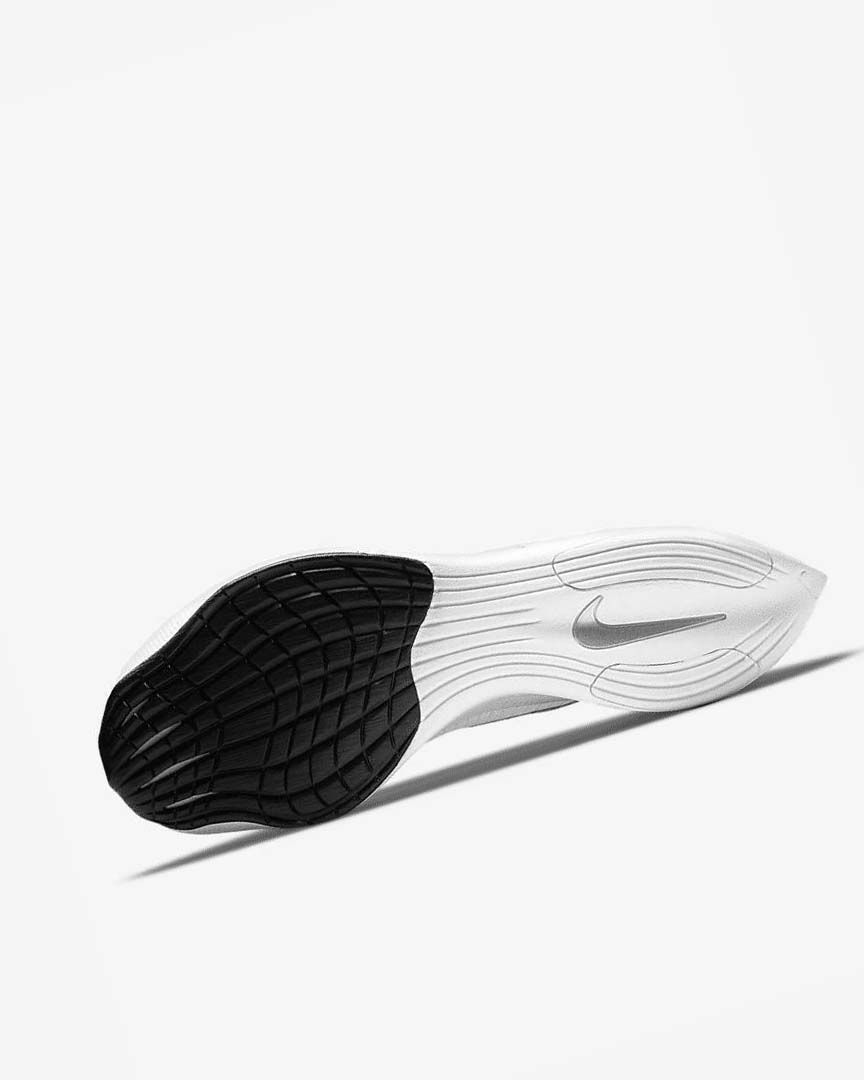 White / Metal Silver / Black Nike ZoomX Vaporfly Next% 2 Men's Running Shoes | CA_5287