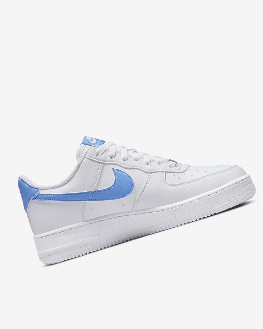White / Metal Silver / Blue Nike Air Force 1 '07 Next Nature Women's Sneakers | CA_4706