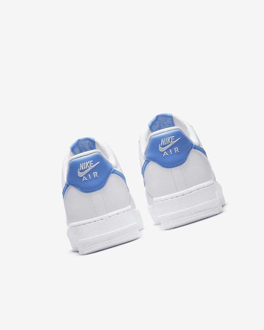 White / Metal Silver / Blue Nike Air Force 1 '07 Next Nature Women's Sneakers | CA_4706