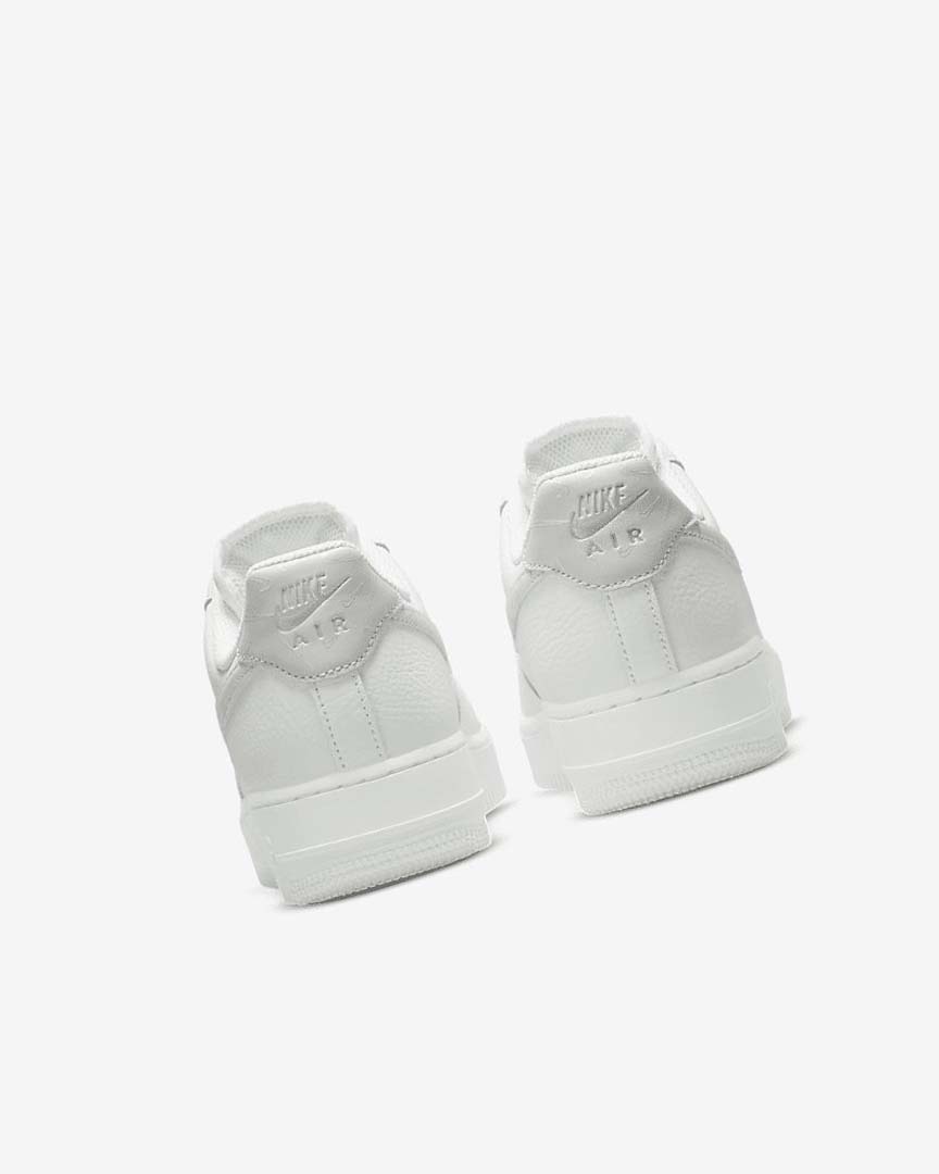 White / Metal Silver / Light Blue Nike Air Force 1 '07 Women's Sneakers | CA_3066