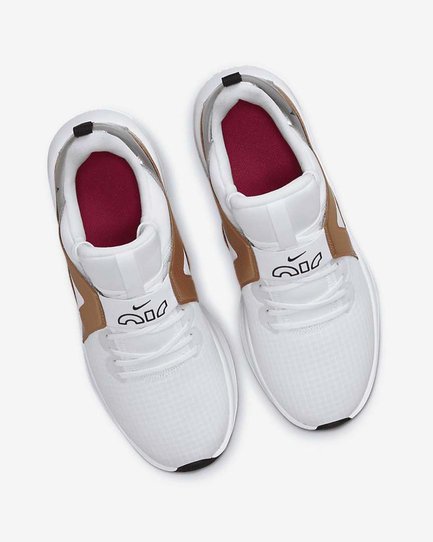White / Metal Silver / Metal Gold / Black Nike Air Max Bella TR 5 Women's Training Shoes | CA_2786