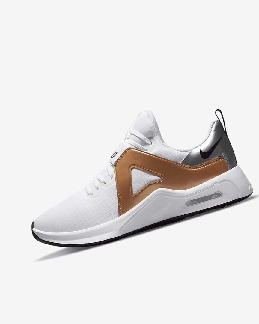 White / Metal Silver / Metal Gold / Black Nike Air Max Bella TR 5 Women\'s Training Shoes | CA_2786