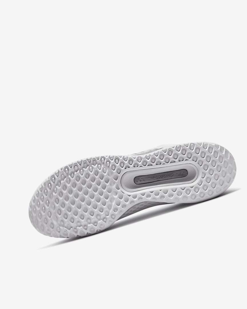 White / Metal Silver Nike Court Zoom Pro Women's Tennis Shoes | CA_5548