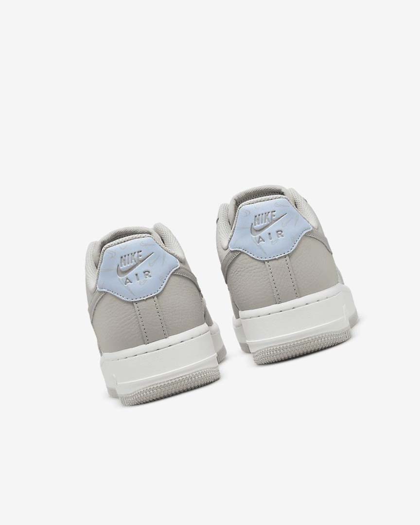 White / Metal Silver / Platinum Nike Air Force 1 '07 Women's Sneakers | CA_4891