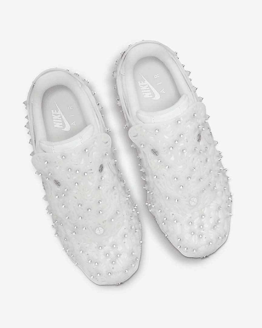 White / Metal Silver / White Nike Air Force 1 LXX x Swarovski Women's Sneakers | CA_5513