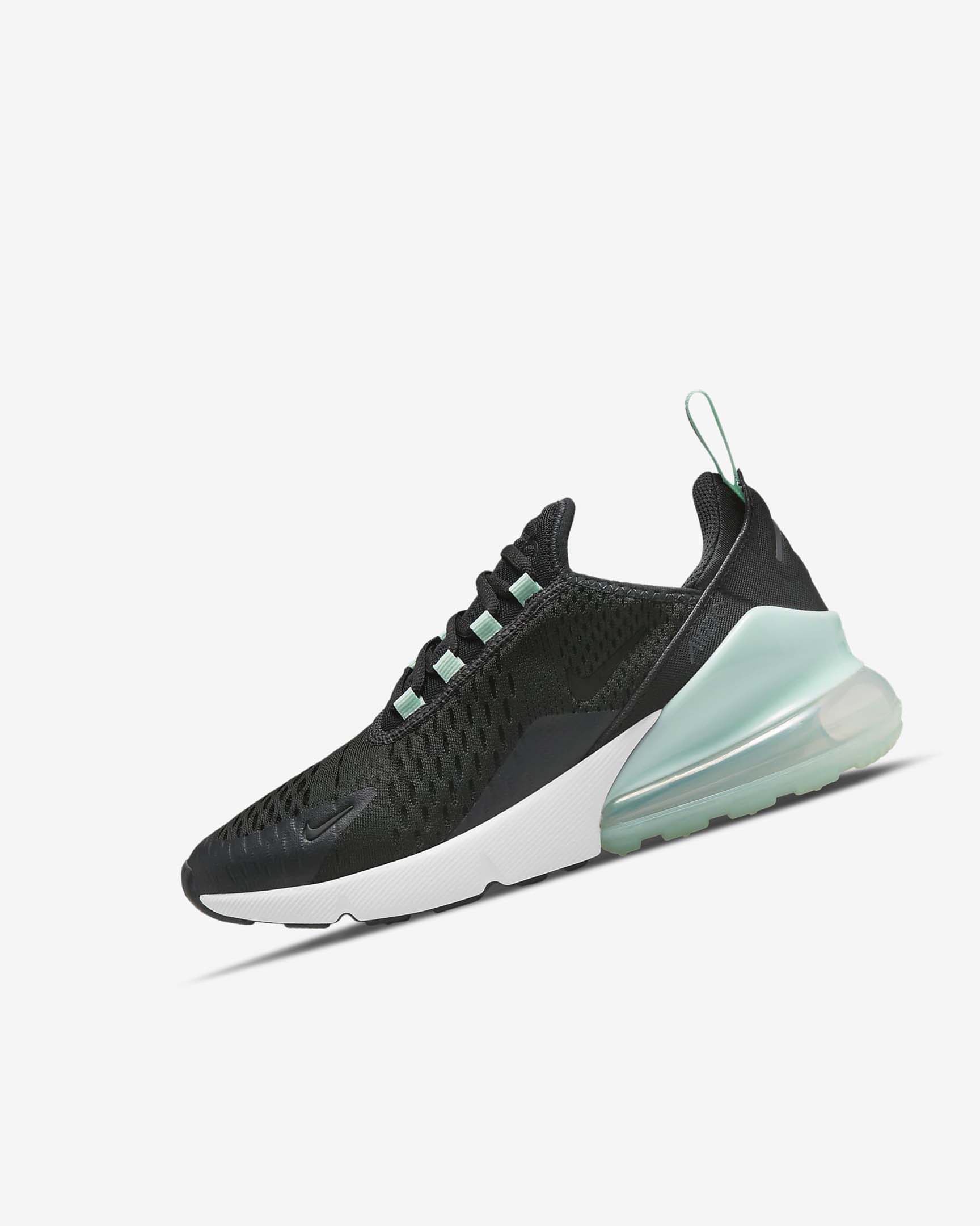 White / Mint / Black Nike Air Max 270 Boys\' Casual Shoes | CA_1198