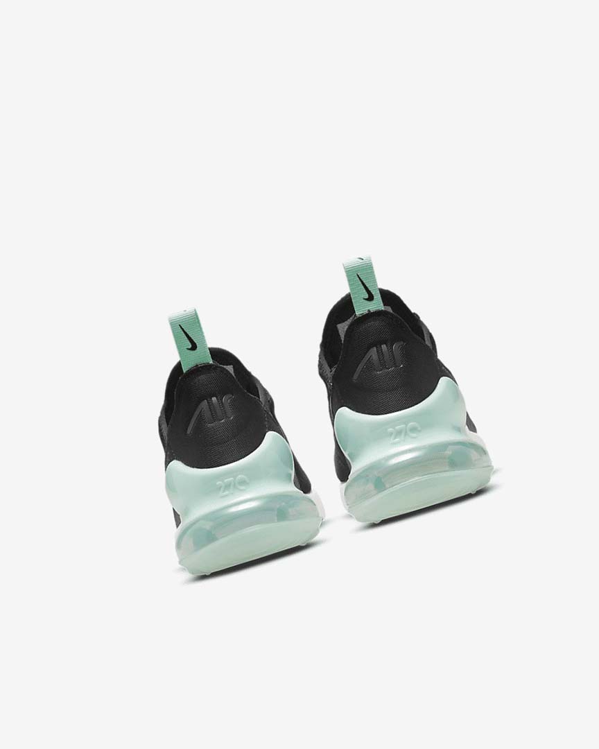 White / Mint / Black Nike Air Max 270 Girls' Casual Shoes | CA_5182
