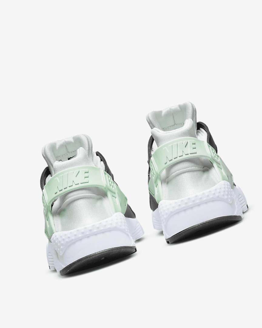 White / Mint Nike Huarache Run Girls' Shoes | CA_5225