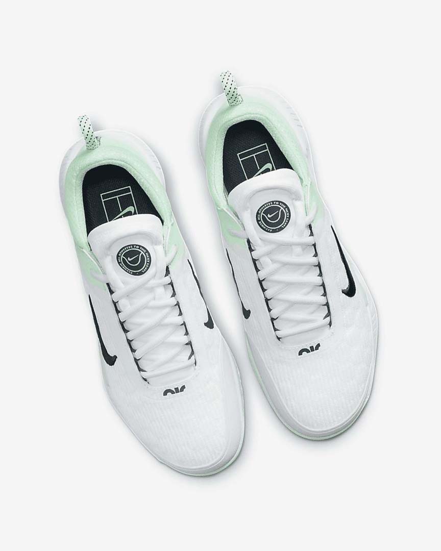 White / Mint / Obsidian Nike Court Zoom NXT Women's Tennis Shoes | CA_3001
