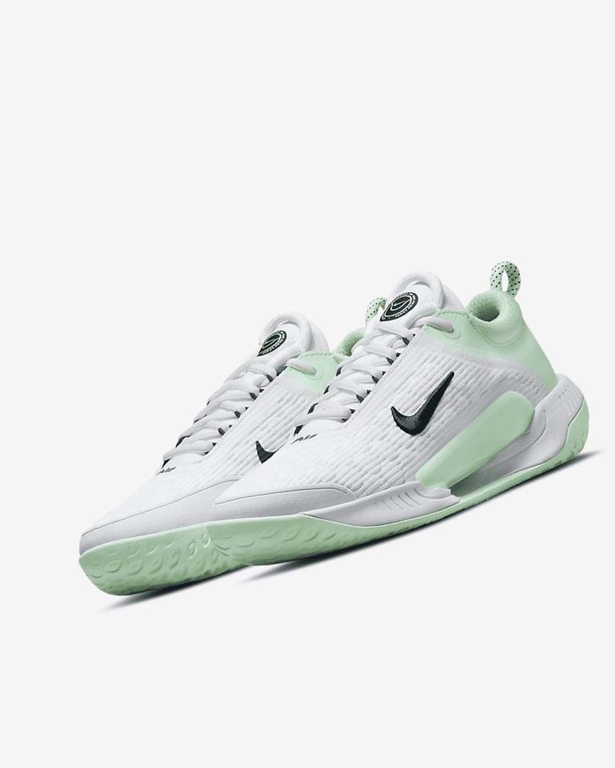 White / Mint / Obsidian Nike Court Zoom NXT Women's Tennis Shoes | CA_3001