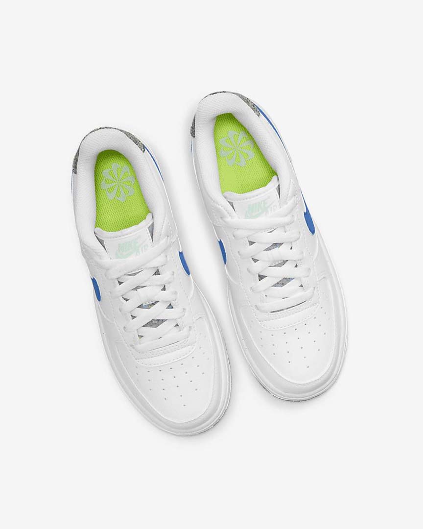 White / Mint / Pink / Light Blue Nike Air Force 1 LV8 Girls' Sneakers | CA_5368