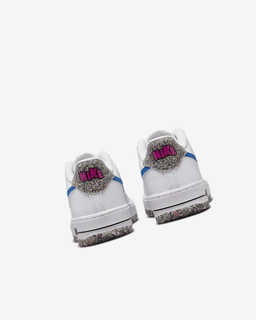 White / Mint / Pink / Light Blue Nike Air Force 1 LV8 Girls' Sneakers | CA_5368