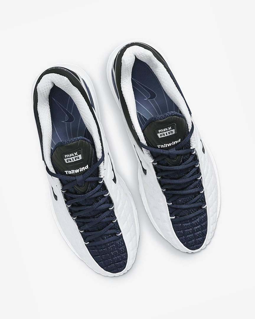 White / Navy / Black / Navy Nike Air Max Tailwind V SP Men's Casual Shoes | CA_4702