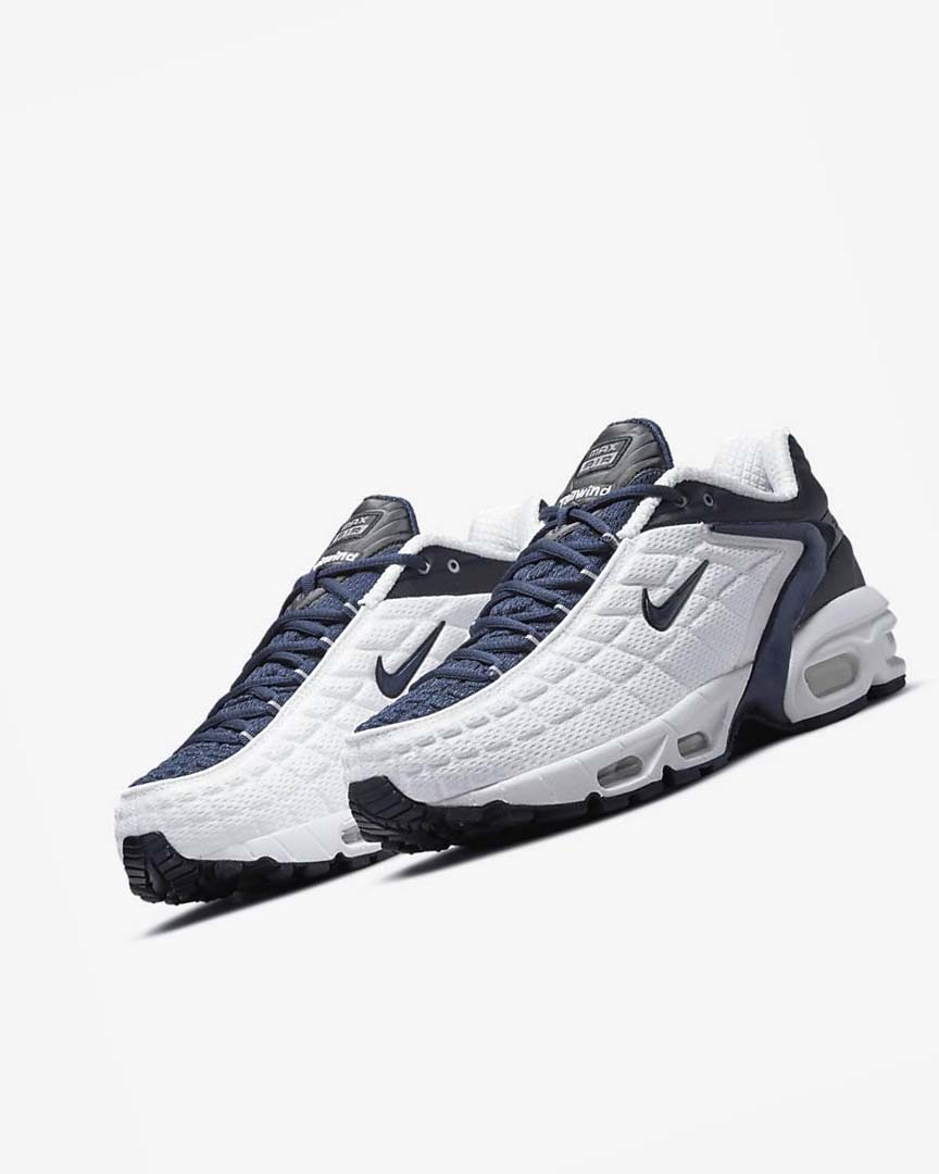 White / Navy / Black / Navy Nike Air Max Tailwind V SP Men's Casual Shoes | CA_4702