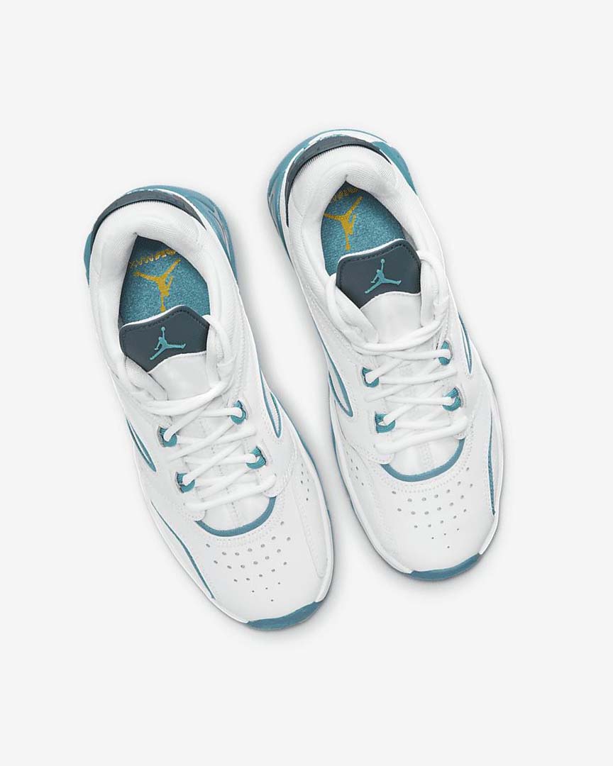 White / Navy / Blue Nike Jordan Point Lane Boys' Basketball Shoes | CA_1154