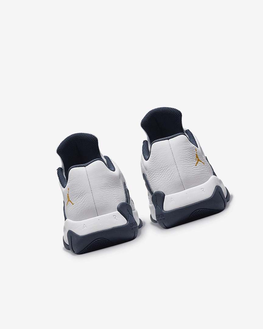 White / Navy Nike Air Jordan 11 CMFT Low Men's Basketball Shoes | CA_2214