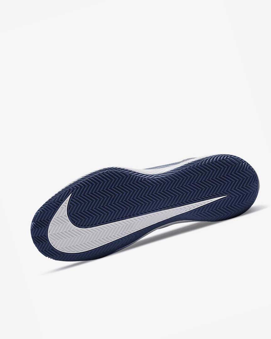 White / Navy Nike Court Air Zoom Vapor Pro Men's Tennis Shoes | CA_4853