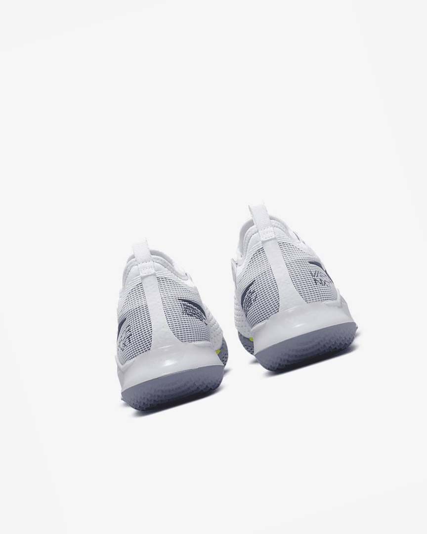 White / Navy Nike Court React Vapor NXT Men's Tennis Shoes | CA_3190