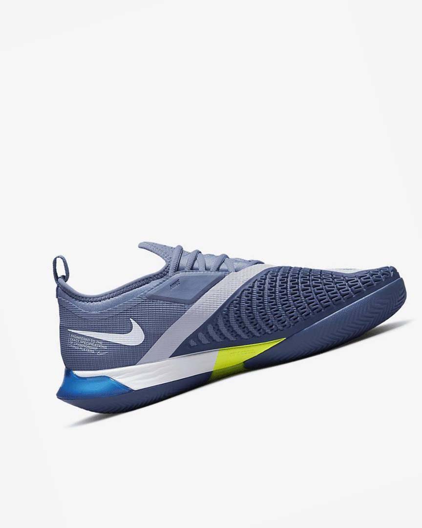 White / Navy Nike Court React Vapor NXT Men's Tennis Shoes | CA_5065