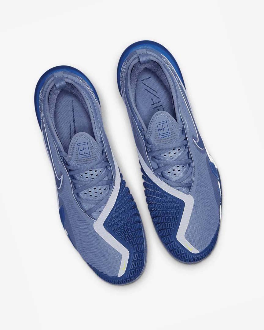 White / Navy Nike Court React Vapor NXT Men's Tennis Shoes | CA_5065