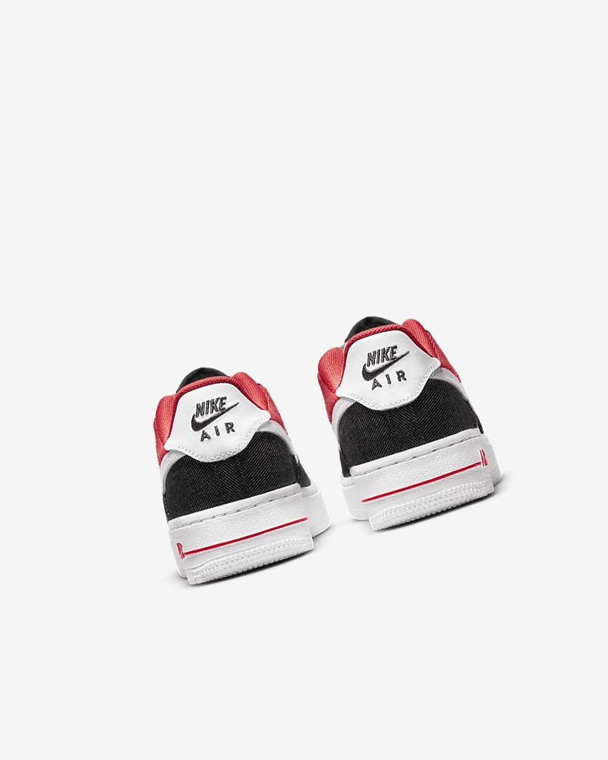 White / Navy / Red / White Nike Air Force 1 LV8 Boys' Sneakers | CA_2515