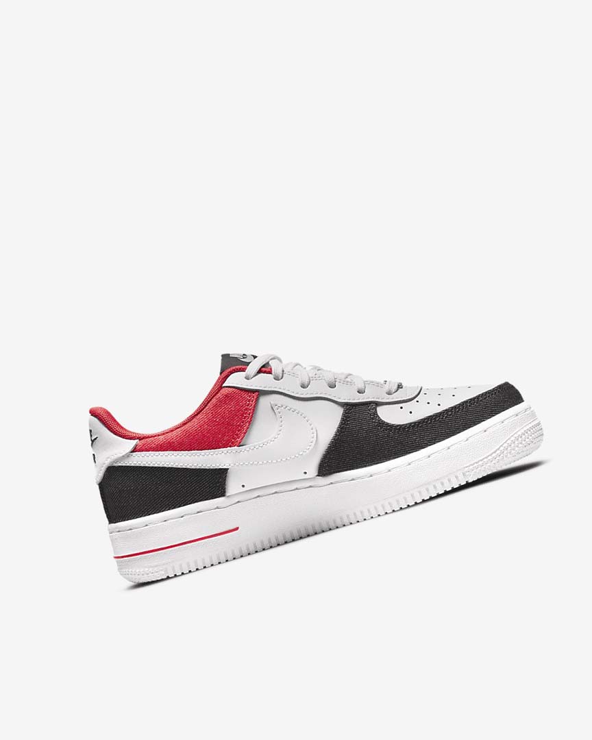 White / Navy / Red / White Nike Air Force 1 LV8 Girls' Sneakers | CA_2916