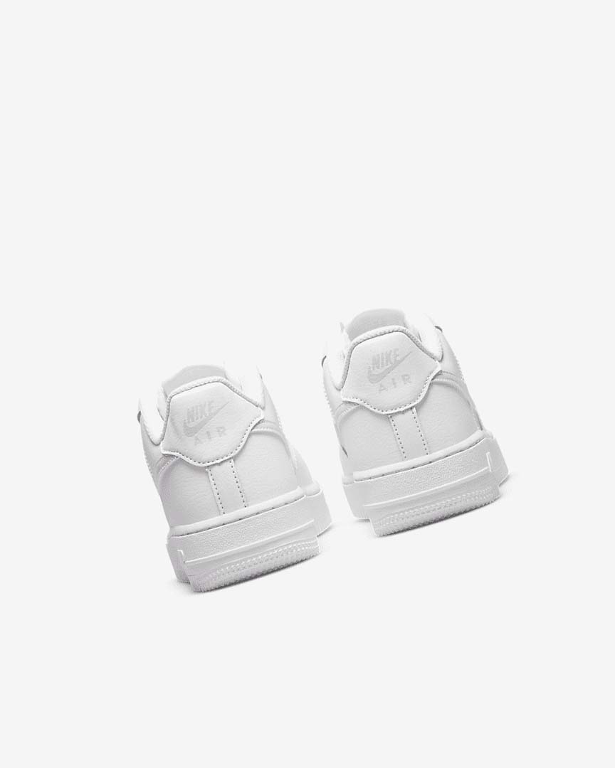 White Nike Air Force 1 Boys' Sneakers | CA_1168