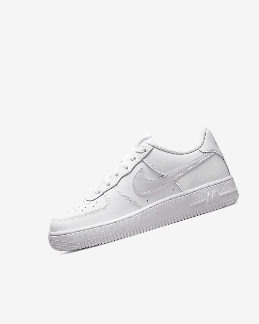 White Nike Air Force 1 Boys\' Sneakers | CA_1168