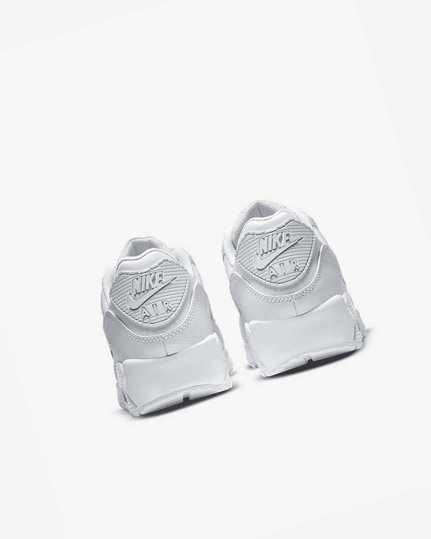 White Nike Air Max 90 LTR Men's Casual Shoes | CA_4824