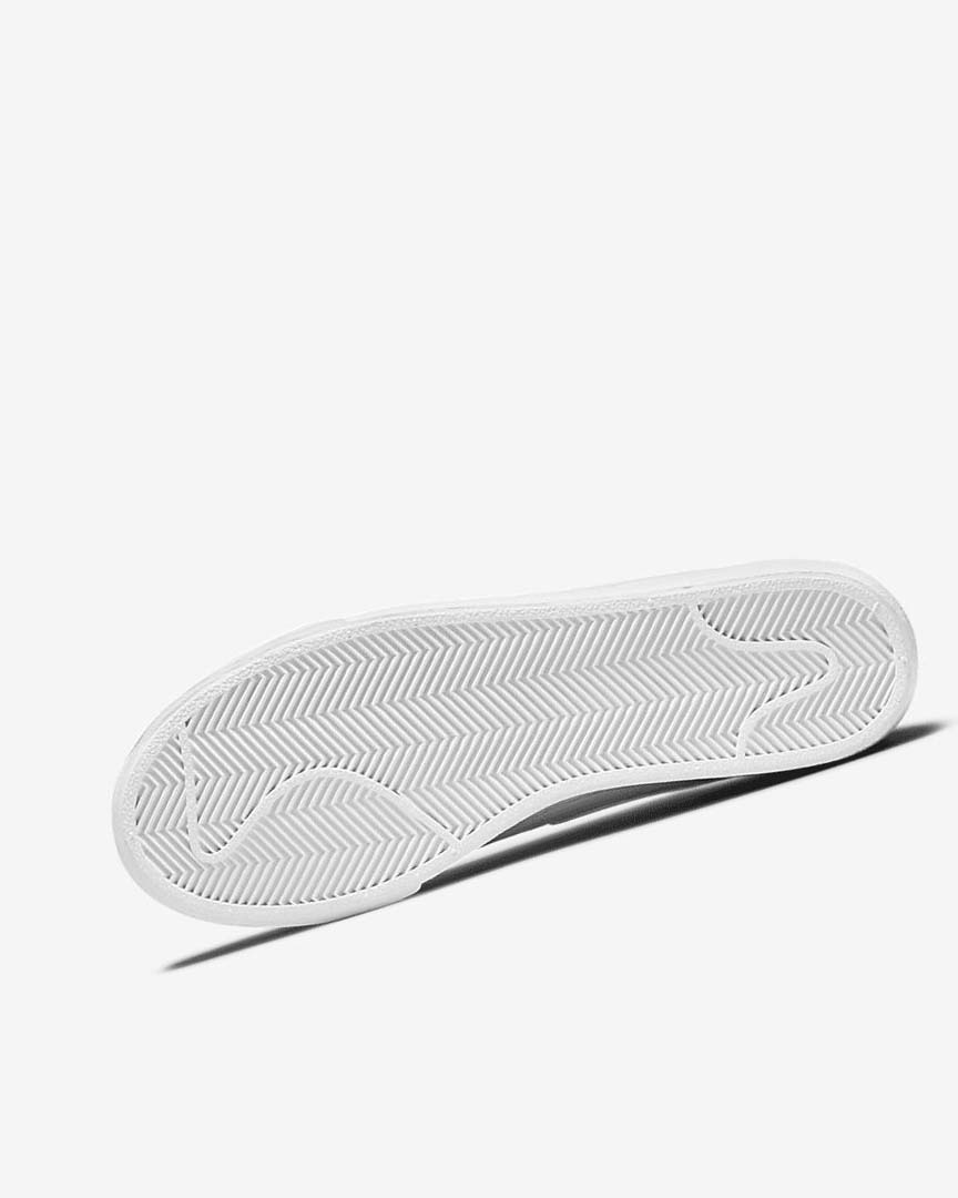 White Nike Blazer Low Platform Women's Sneakers | CA_2253
