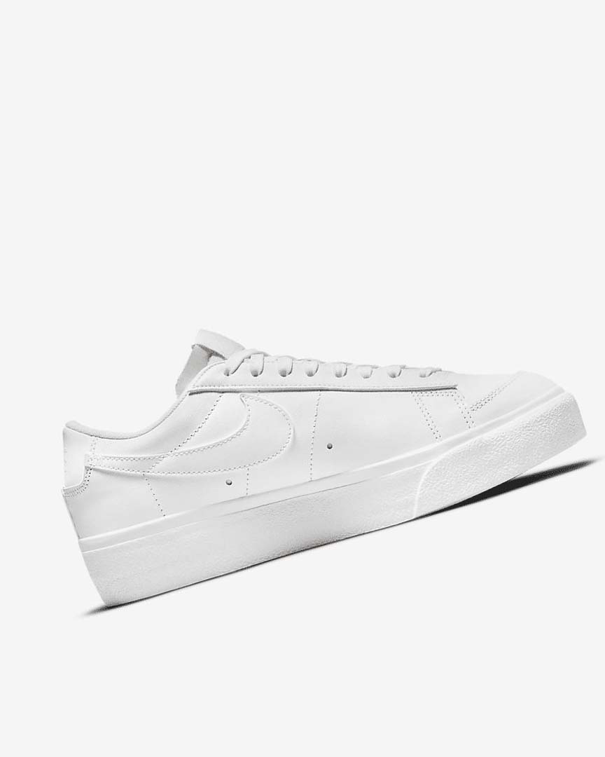 White Nike Blazer Low Platform Women's Sneakers | CA_2253