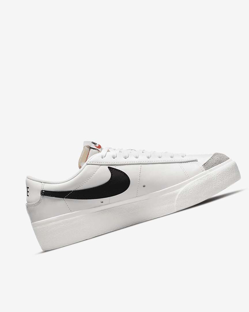 White Nike Blazer Low Platform Women's Sneakers | CA_5253