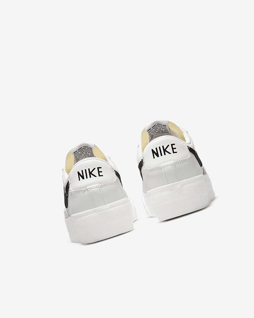 White Nike Blazer Low Platform Women's Sneakers | CA_5253