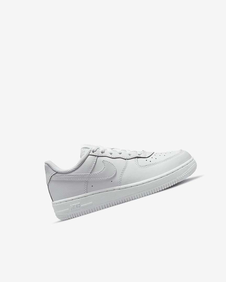 White Nike Force 1 Boys' Shoes | CA_2591