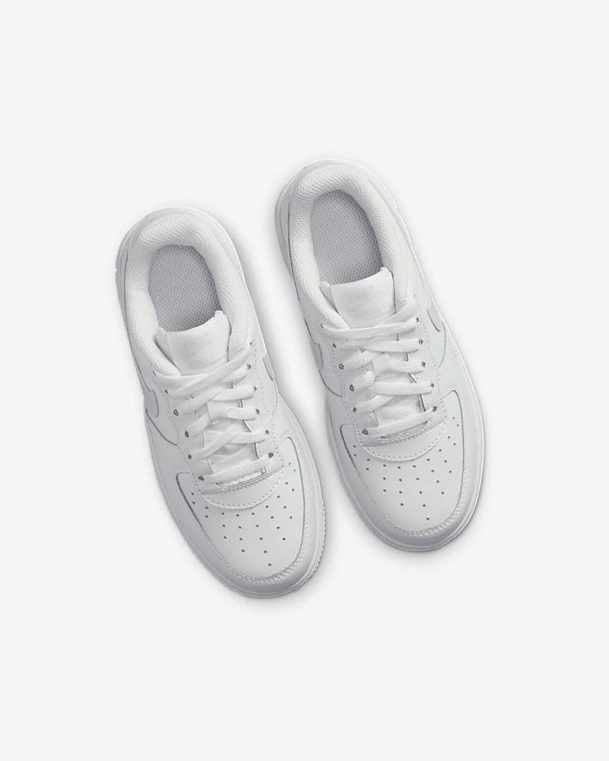 White Nike Force 1 Boys' Shoes | CA_2591