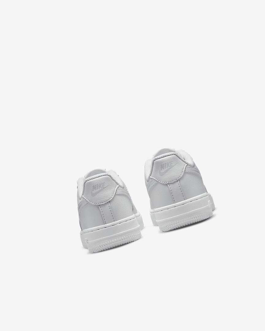 White Nike Force 1 Boys' Shoes | CA_2591