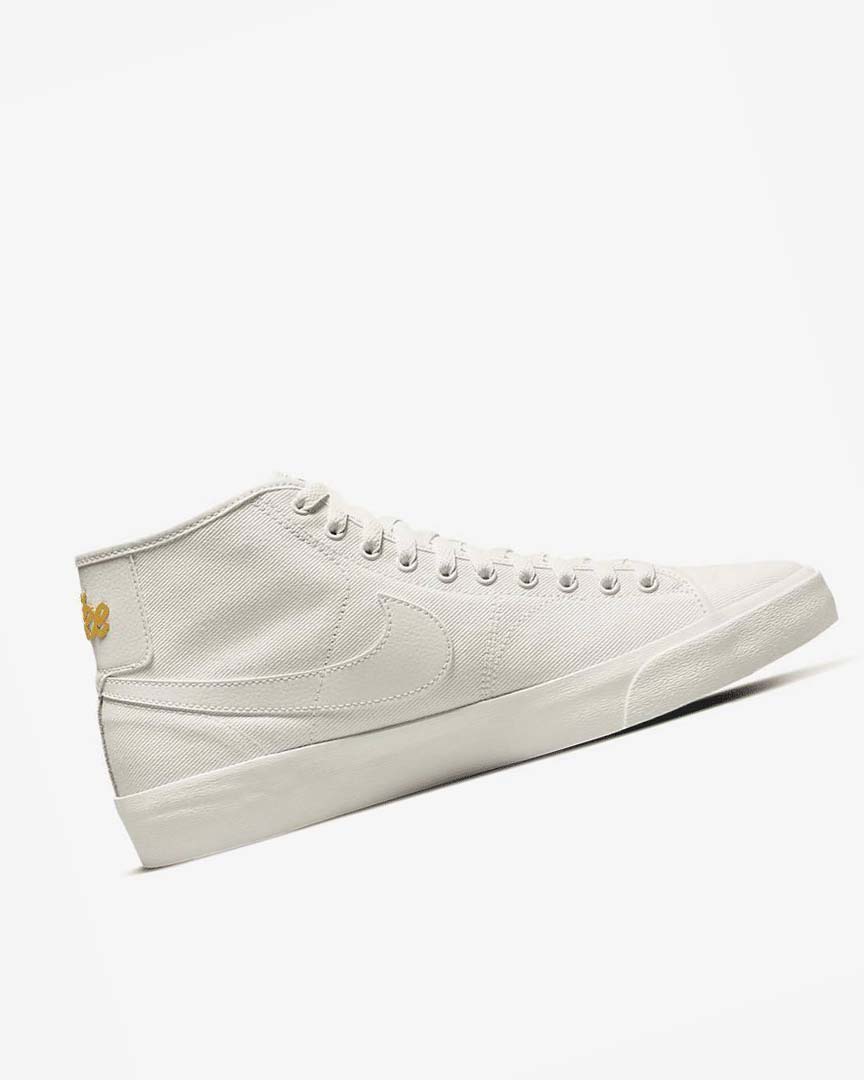 White Nike SB BLZR Court Mid Premium Men's Skate Shoes | CA_2484