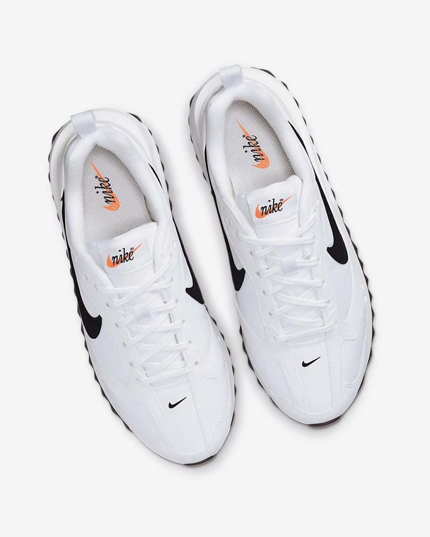 White / Orange / Black Nike Air Max Dawn Women's Sneakers | CA_5532