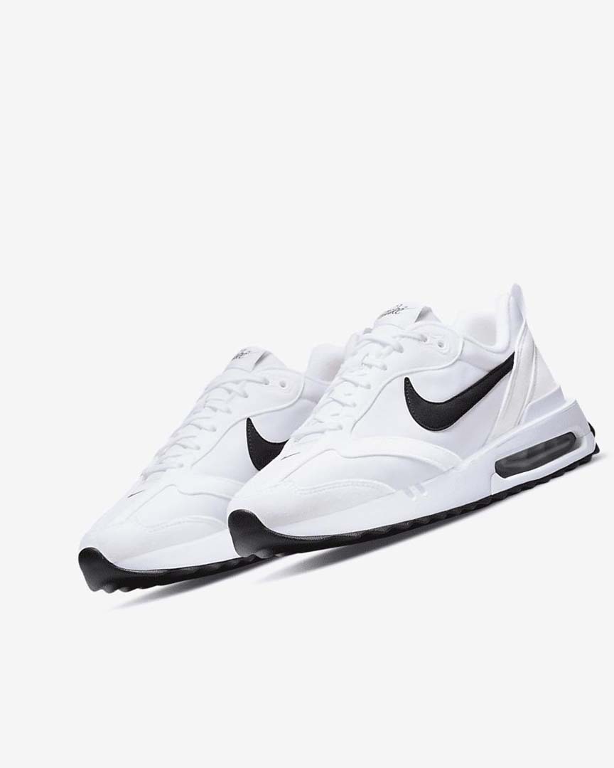 White / Orange / Black Nike Air Max Dawn Women's Sneakers | CA_5532
