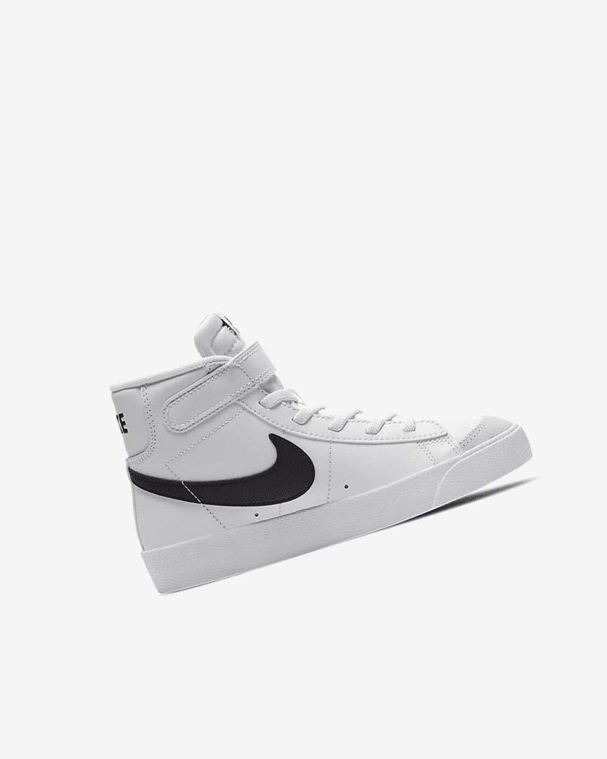 White / Orange / Black Nike Blazer Mid '77 Boys' Sneakers | CA_2417