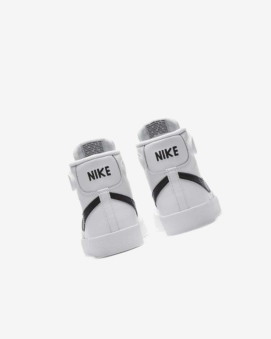 White / Orange / Black Nike Blazer Mid '77 Boys' Sneakers | CA_2417