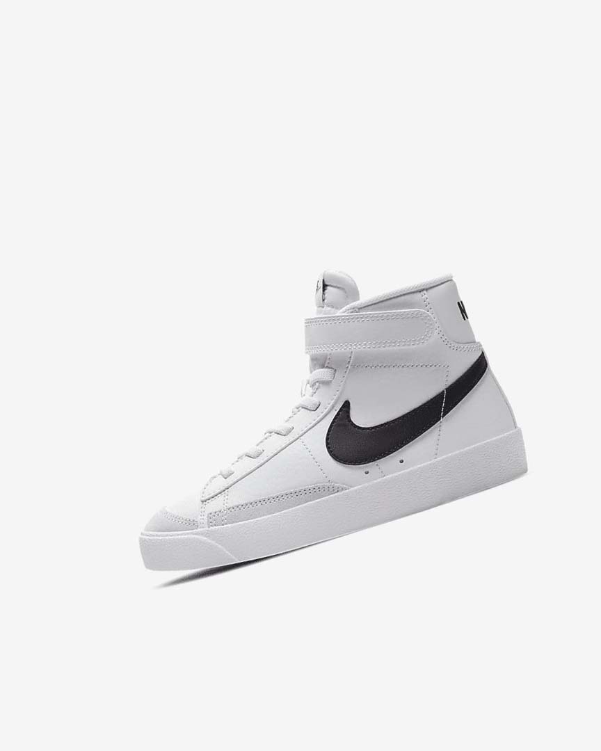 White / Orange / Black Nike Blazer Mid \'77 Boys\' Sneakers | CA_2417