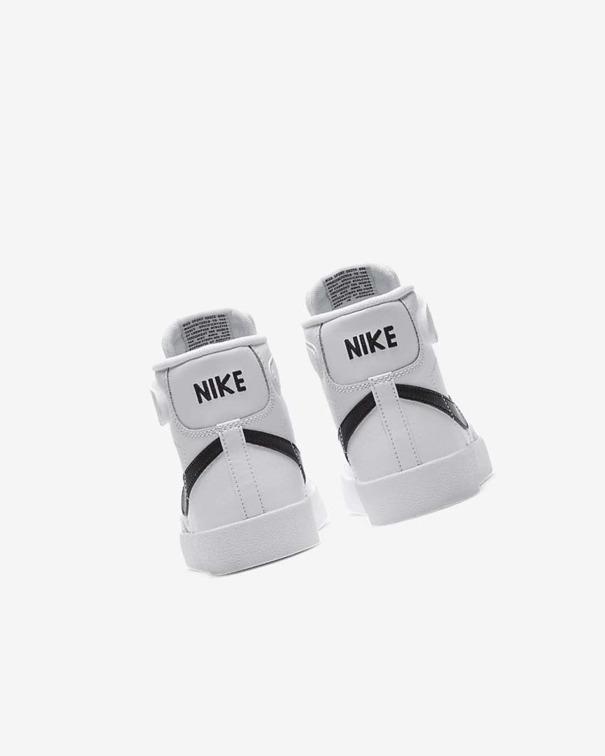White / Orange / Black Nike Blazer Mid '77 Girls' Sneakers | CA_5322