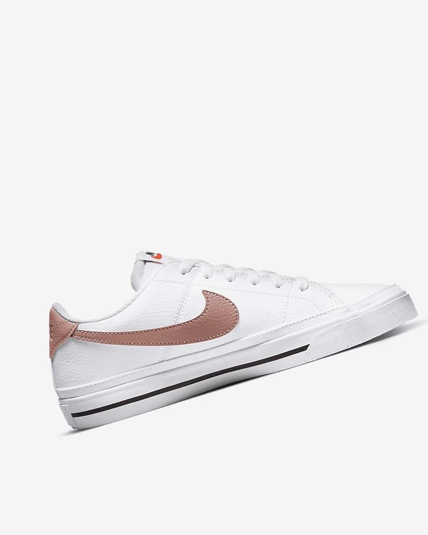 White / Orange / Black / Rose Nike Court Legacy Next Nature Women's Sneakers | CA_2317