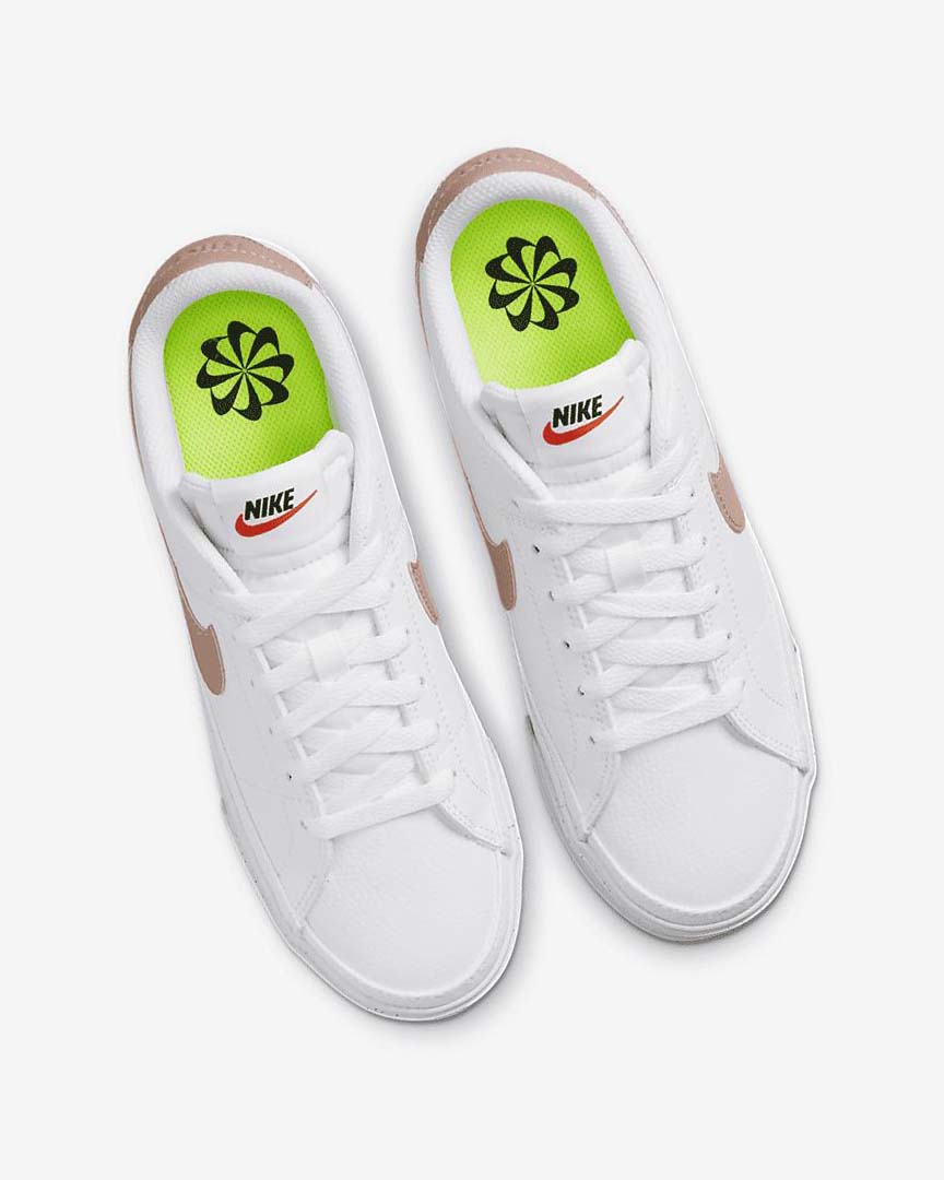 White / Orange / Black / Rose Nike Court Legacy Next Nature Women's Sneakers | CA_2317