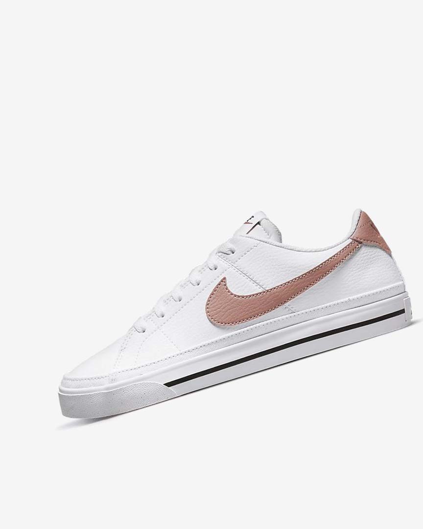 White / Orange / Black / Rose Nike Court Legacy Next Nature Women\'s Sneakers | CA_2317