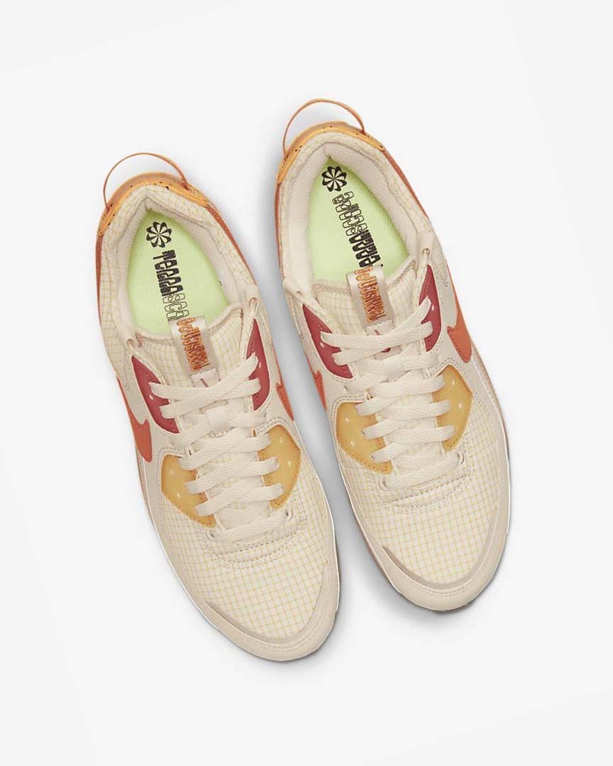 White / Orange / Pink / Deep Yellow Nike Air Max Terrascape 90 Men's Sneakers | CA_2842
