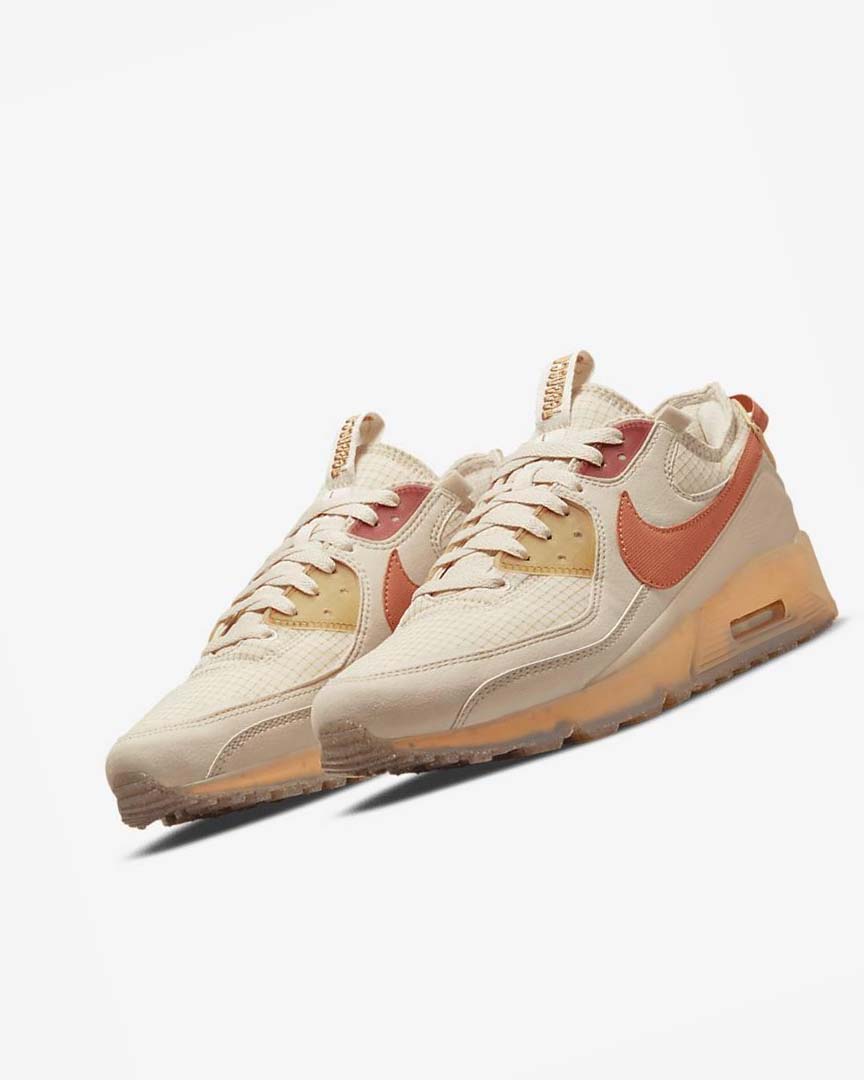 White / Orange / Pink / Deep Yellow Nike Air Max Terrascape 90 Men's Sneakers | CA_2842