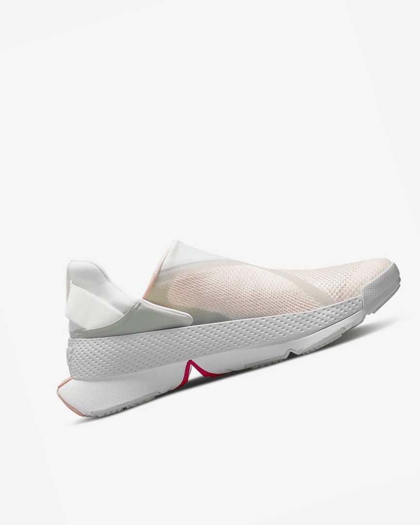 White / Orange / White Nike Go FlyEase Men's Sneakers | CA_5115