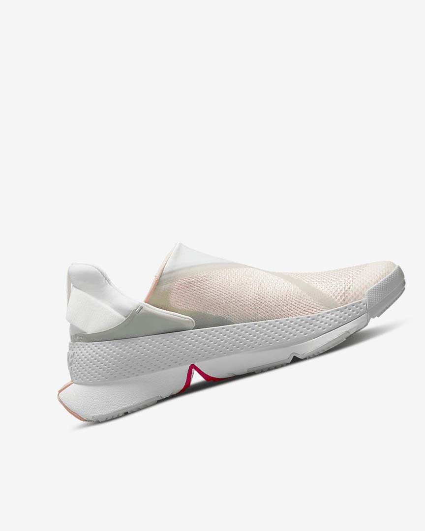 White / Orange / White Nike Go FlyEase Women's Sneakers | CA_1131